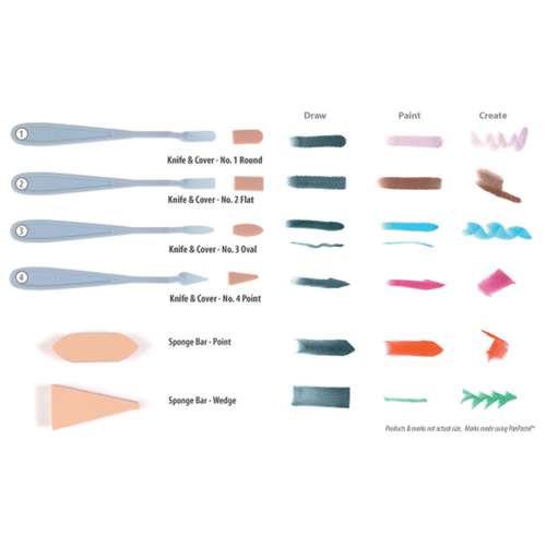 PANPASTEL® Sofft® Malmesser und Steckschwamm Set