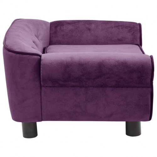 sofá clássico roxo para cachorro