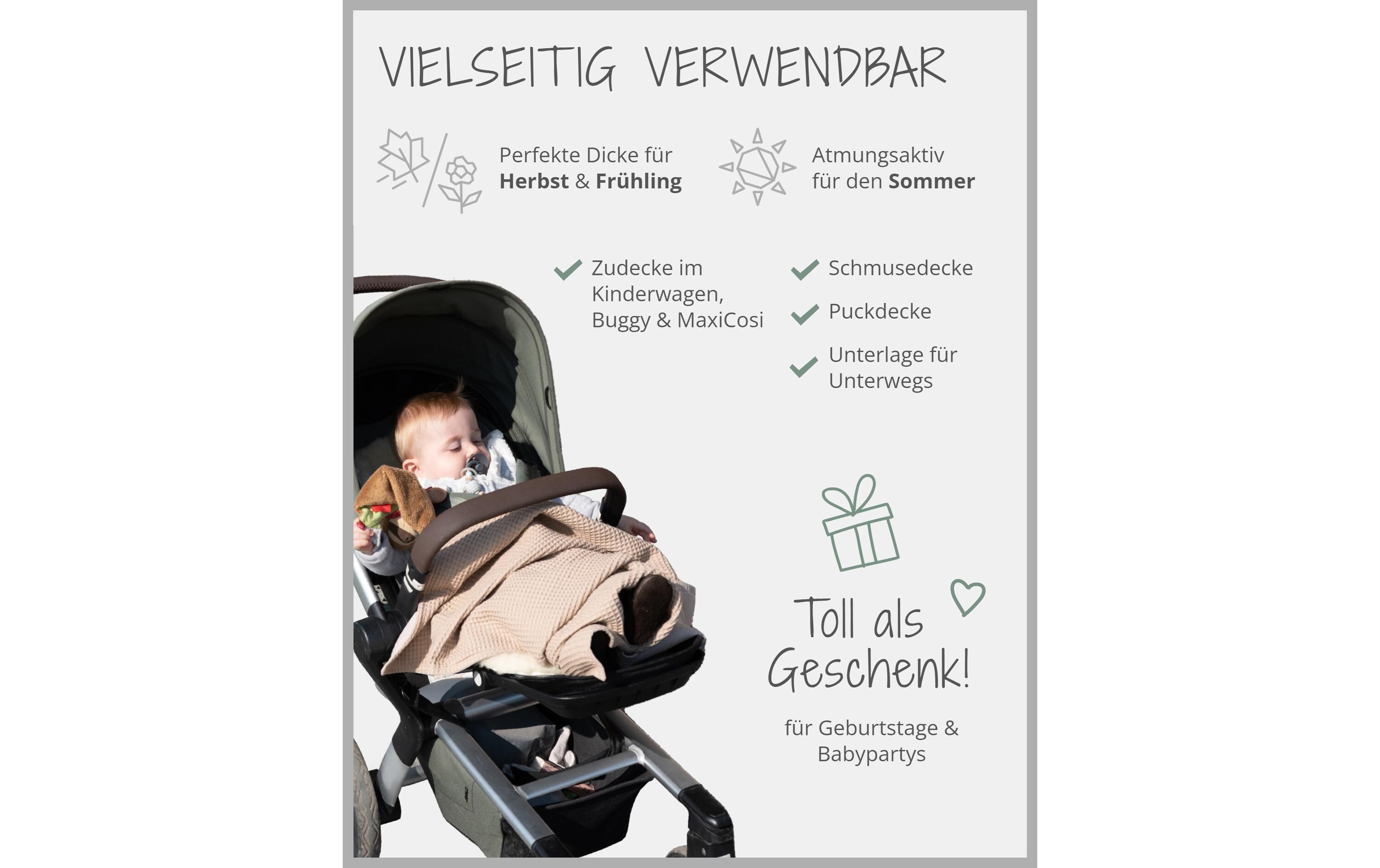 Kuscheldecke Leo 70 x 100 cmSchlafdecke für Babys