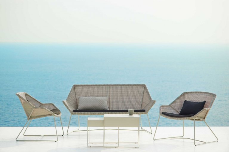 Cane-Line Breeze Lounge fauteuil Light Grey