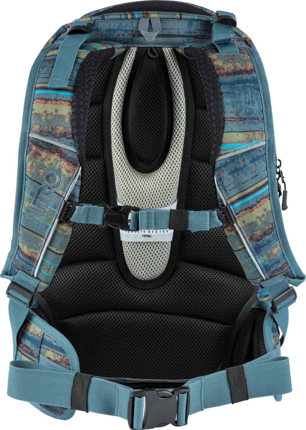 NITRO Schulrucksack »Superhero« Reflektoren Rucksack für Schule und Freizeit