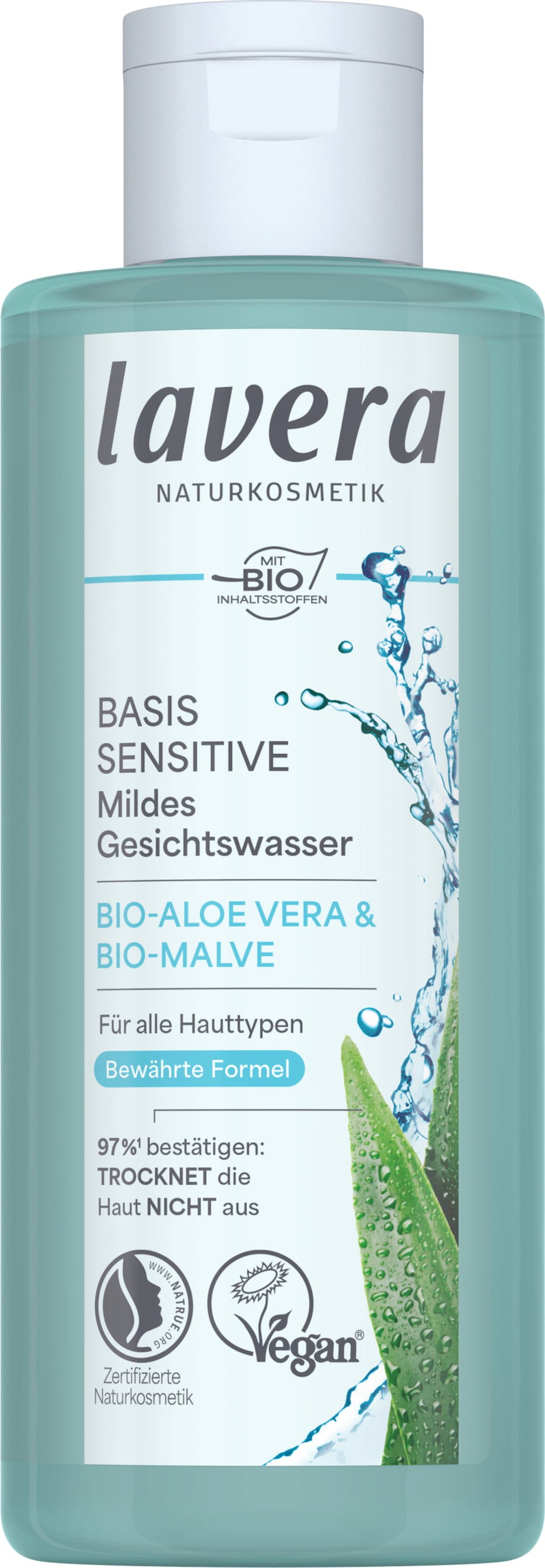 lavera  Basis Sensitiv Mildes Gesichtswasser, 200 ml