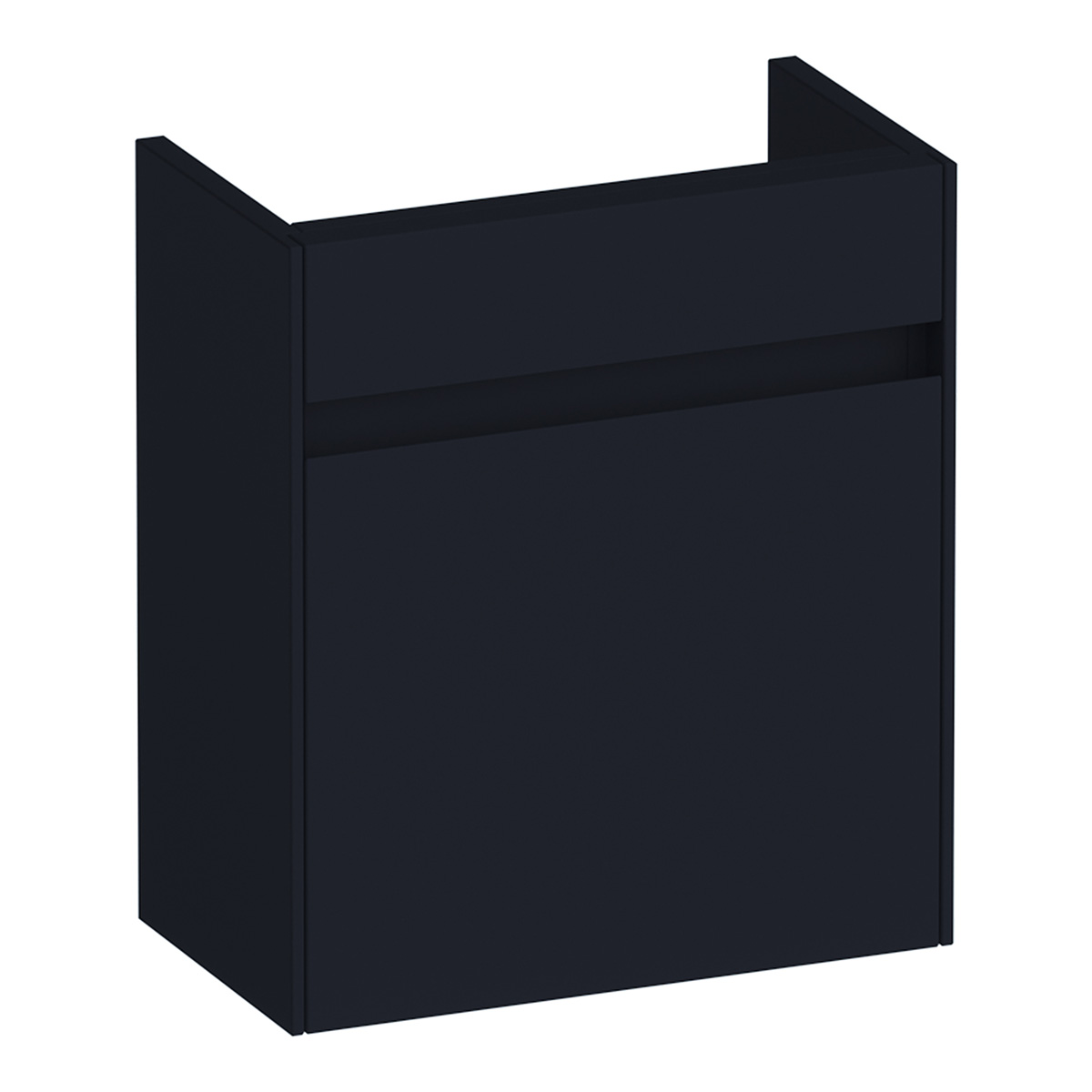 Brauer Inspire fonteinkast 40cm met 1 deur rechtsdraaiend zwart mat