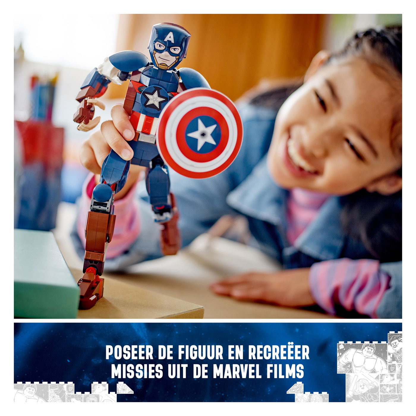 LEGO Super Heroes 76258 Captain America Bouwfiguur