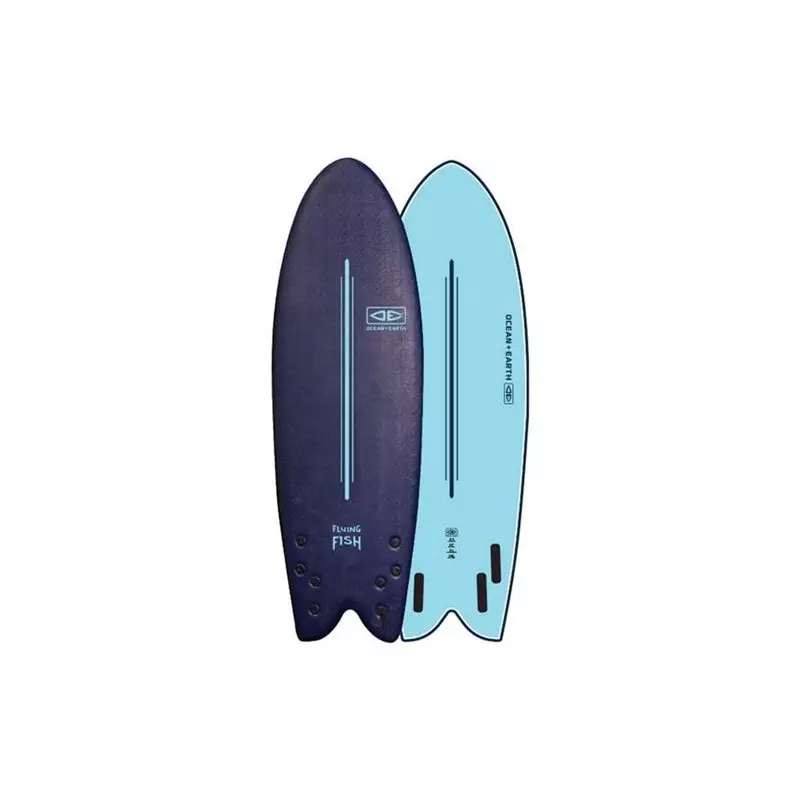 Planche de Surf mousse EZI Flying Fish Quad Midnight Blue 5´8