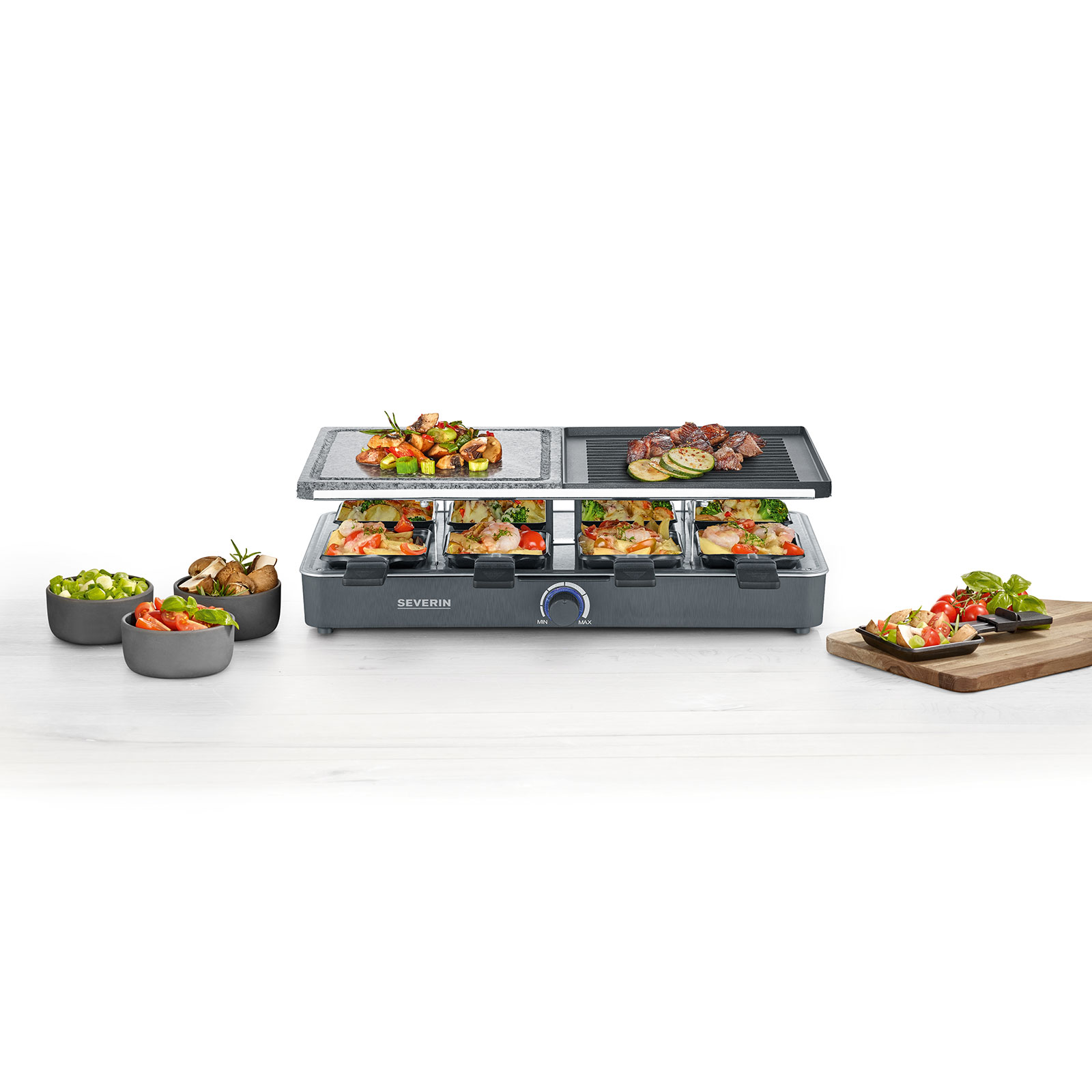 SEVERIN Raclette-Grill RG 2376 - schwarz - 1300 Watt