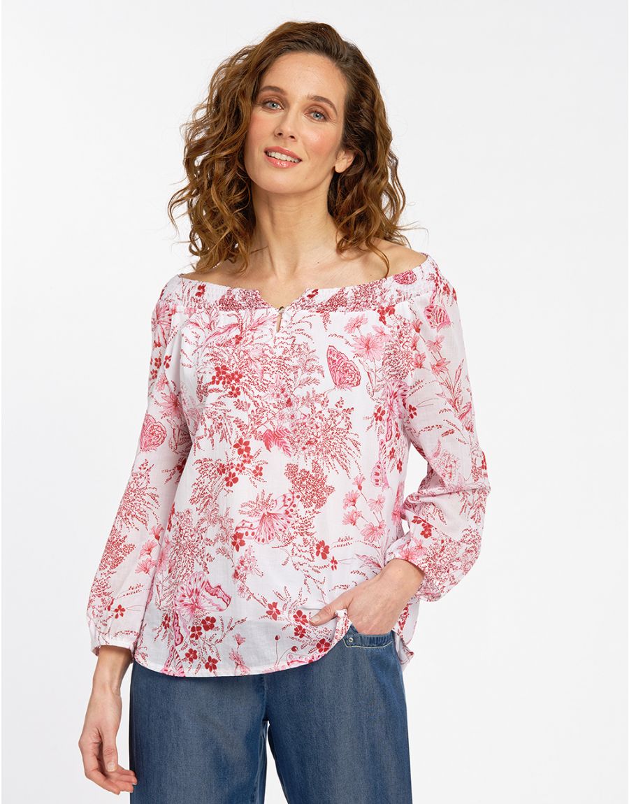 Blouse rouge féminine