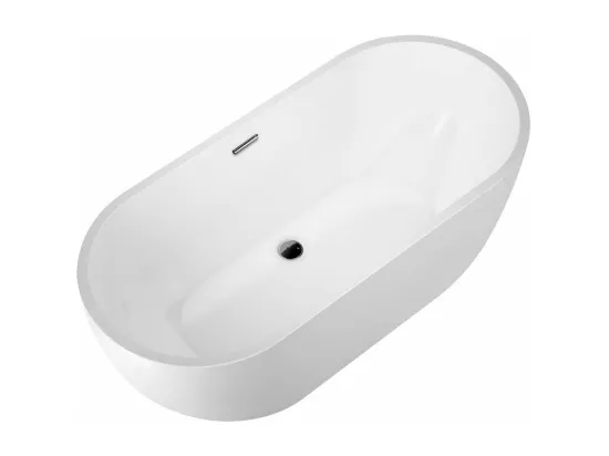 Baignoire îlot design ovale BOSTON blanche 180 cm
