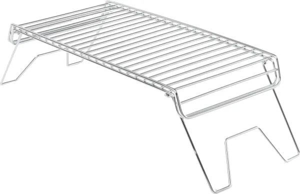 GSI Outdoors GSI Campfire Grill With Folding Legs, Rektangulær, Rustfrit stål, 4 ben, 444,5 mm, 210,8 mm, 33 mm