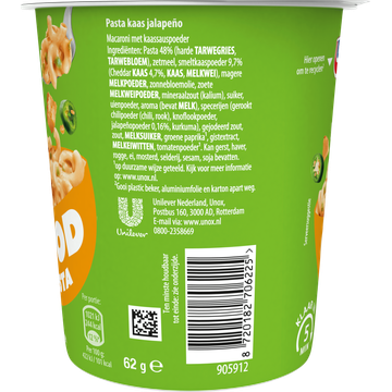 Unox Good Pasta Kaas Jalapeño 62 g