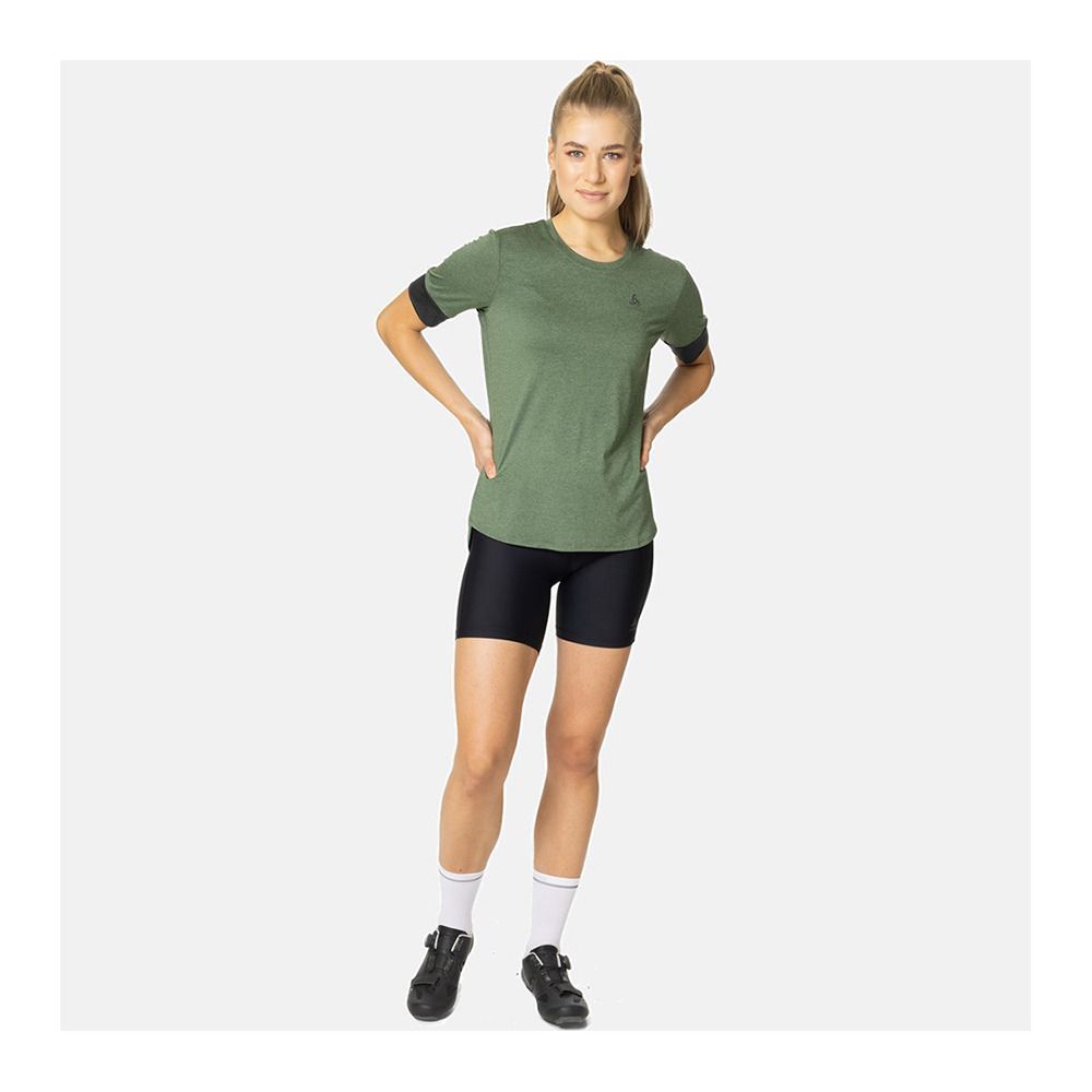 Odlo RIDE 365 - Maillot Femme loden frost melange/black melange