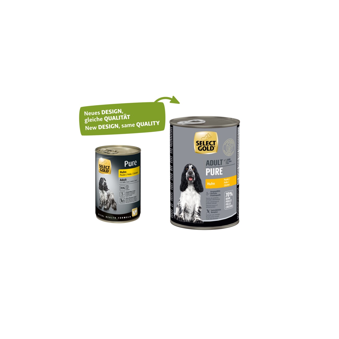 SELECT GOLD Pure Adult Huhn 6x400 g