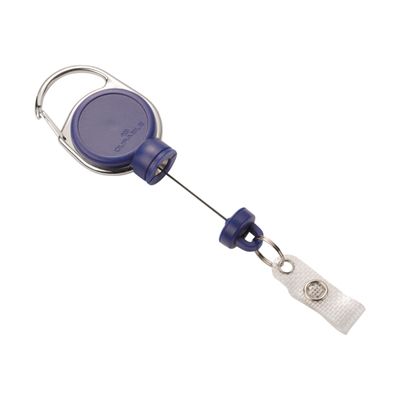 Durable - Enrouleur de badge bleu foncé - 60 cm