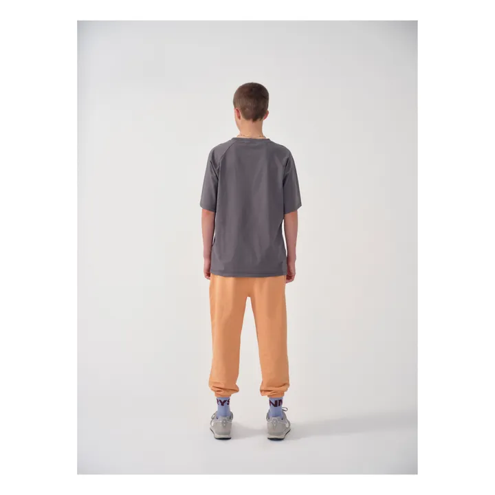 Main Story T-shirt Logo Coton Bio | Gris foncé