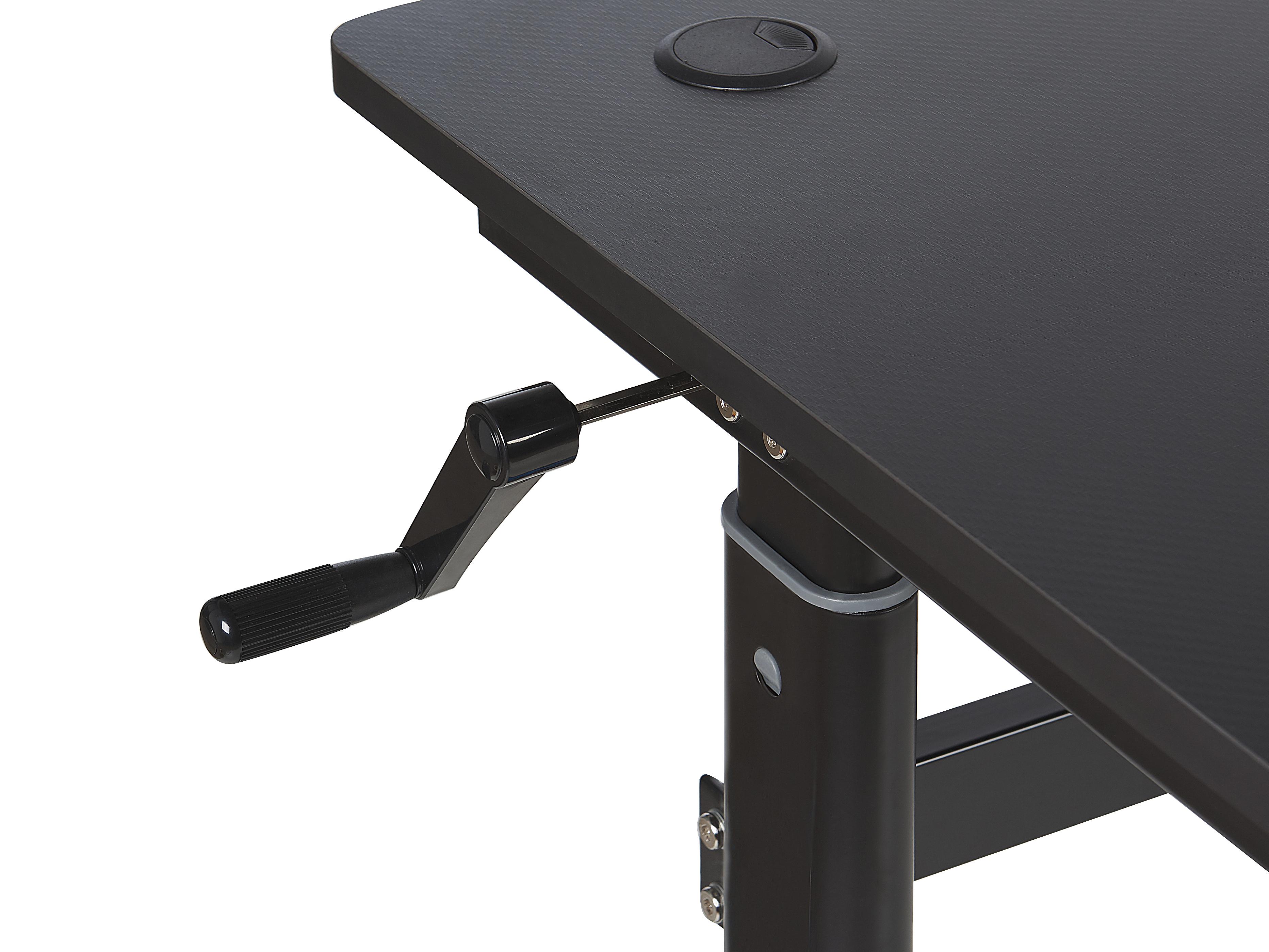 Handmatig verstelbaar gamebureau DURBIN Zwart 120 cm 60 cm RGB LED