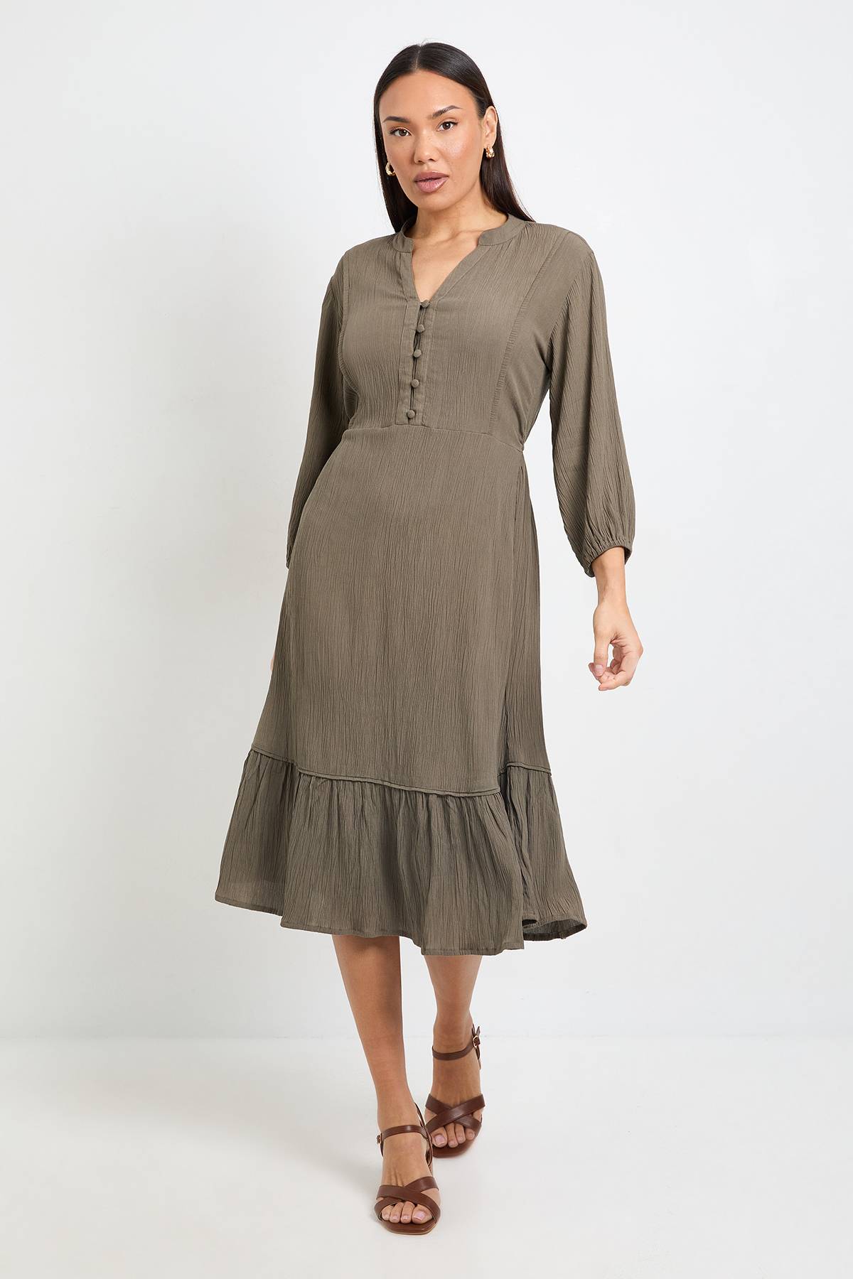 Wallis Robe Midi D'été En Gaze De Coton