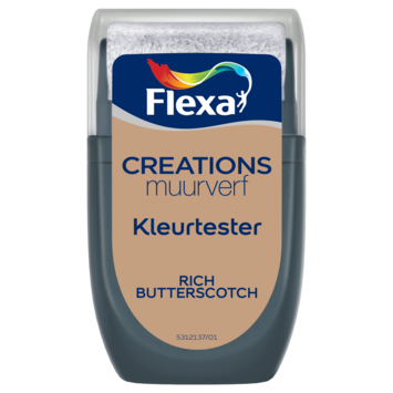 Flexa Creations muurverf kleurtester mat rich butterscotch 30 ml