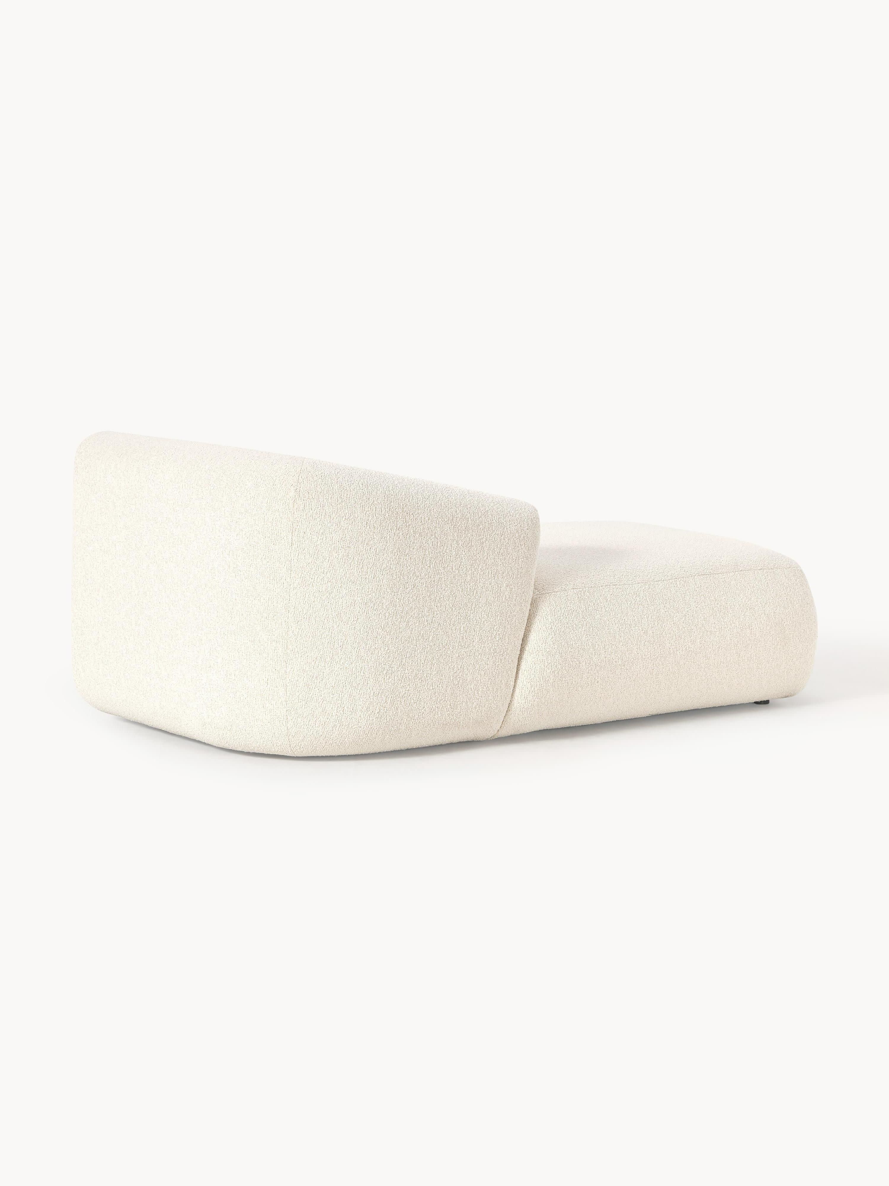 Chaise longue hoekmodule Sofia uit bouclé