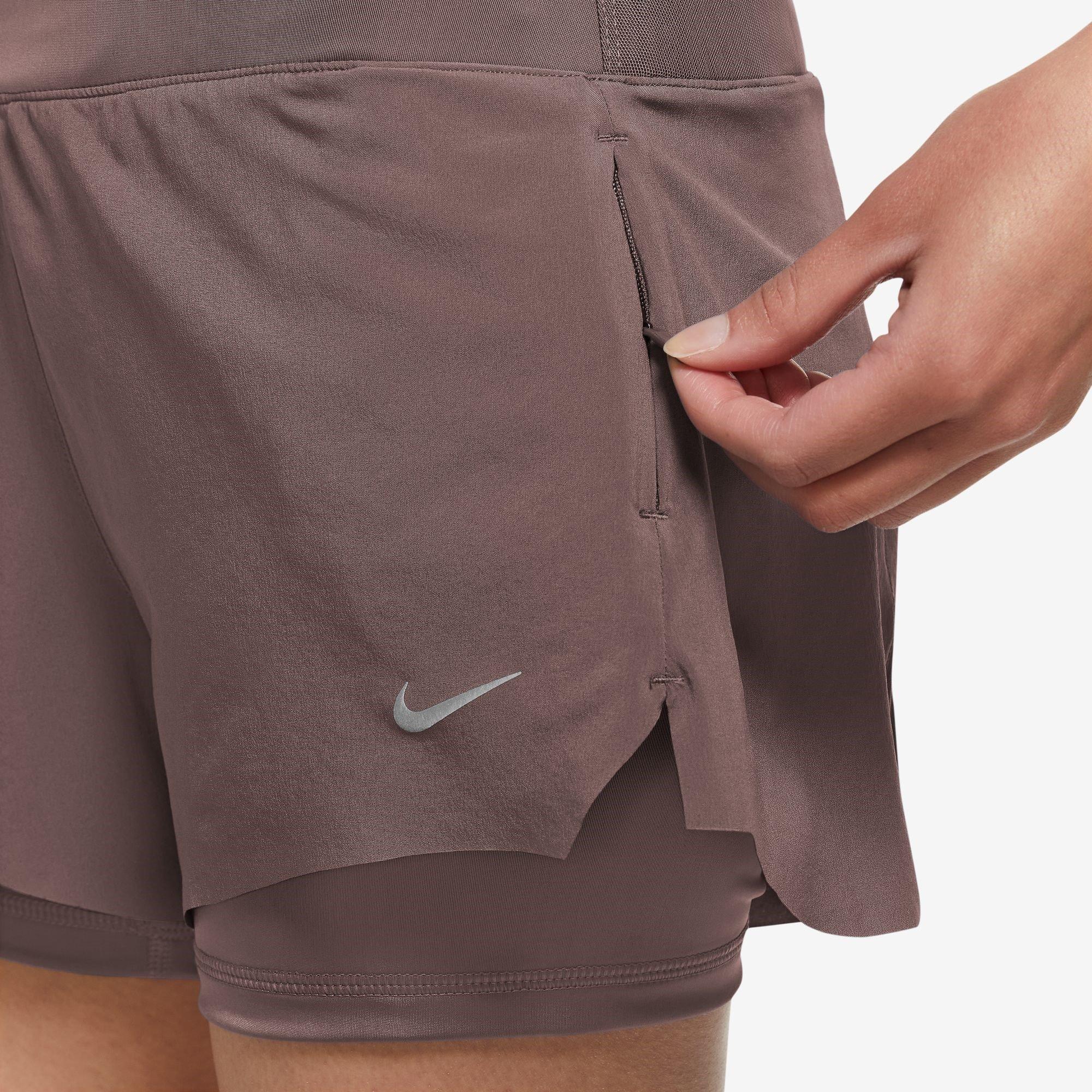 Nike Dri FIT Swift Womens Mid Rise 3 2 in 1 Shorts