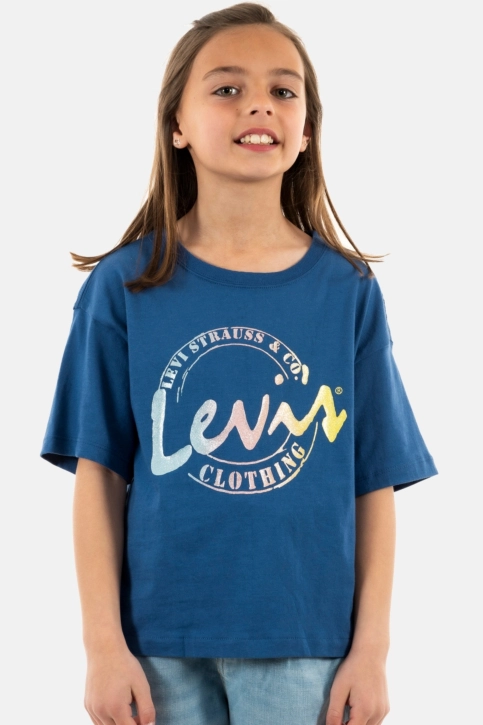 tee shirts manches courtes levi's® ss meet and greet script u69 blue