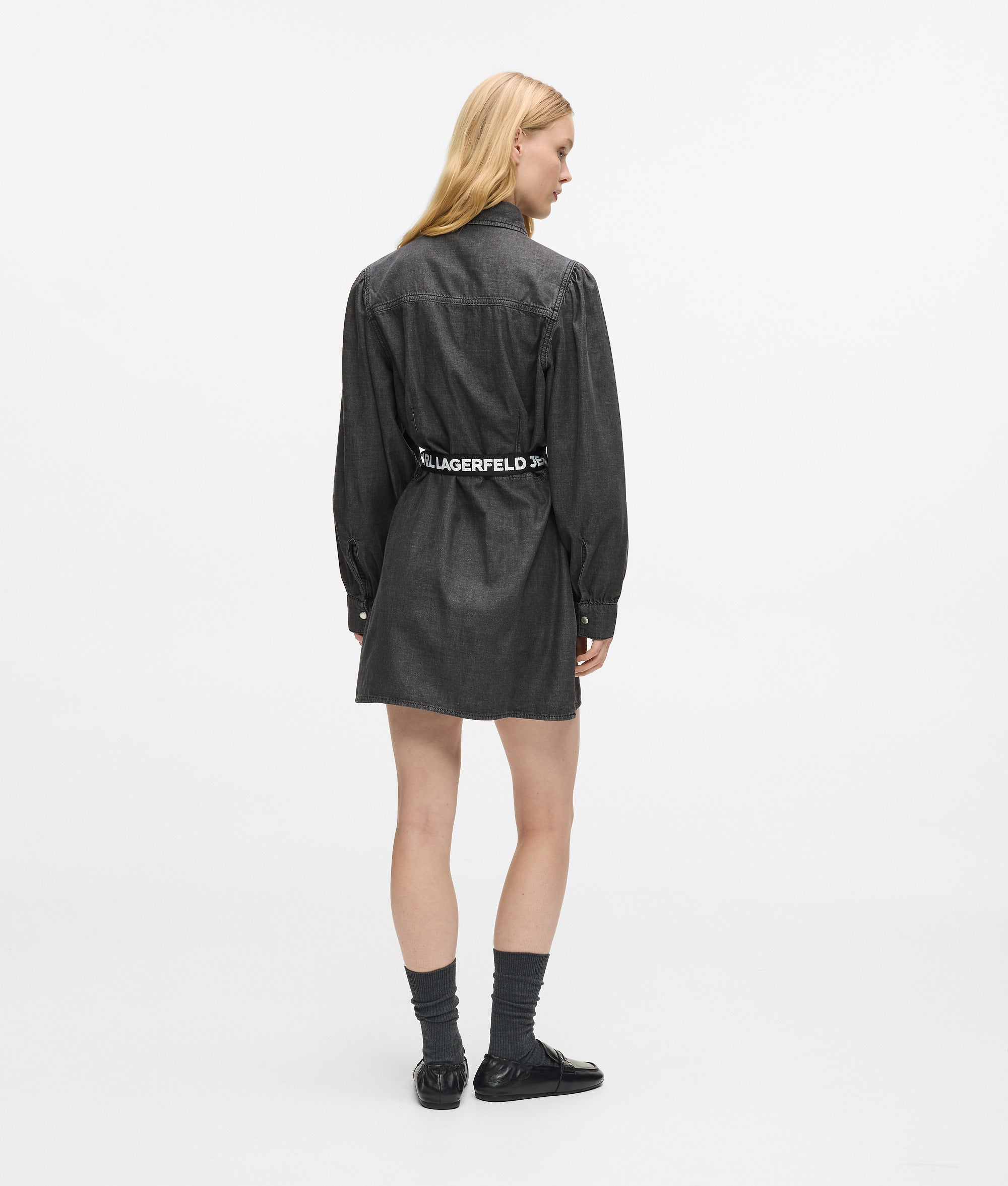 Denimjurk met ceintuur