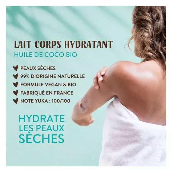 Leite corporal orgânico Lovea Coco 250ml