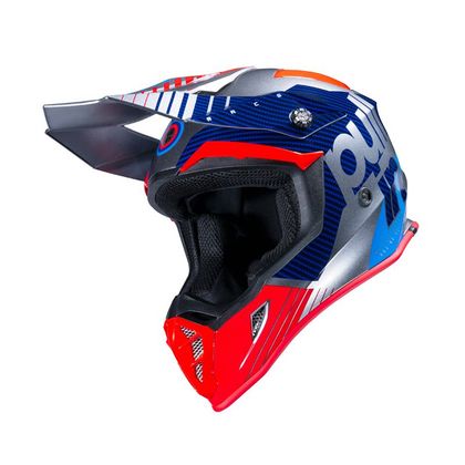 Casque cross Pull-in RACE 2024 - Bleu / Blanc
