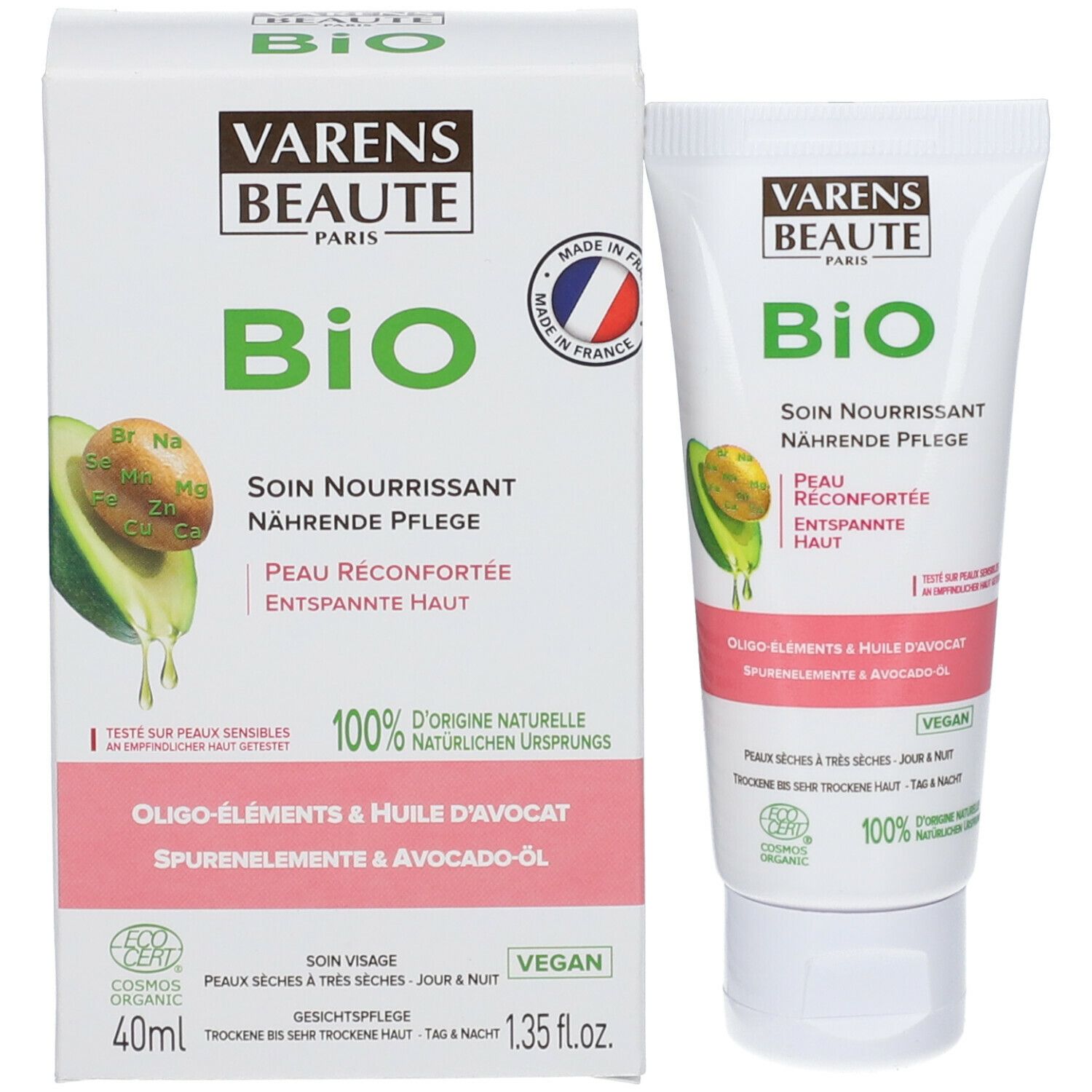 VARENS BEAUTE PARIS Nourishing Care With Trace Elements & Avocado Oil Bio