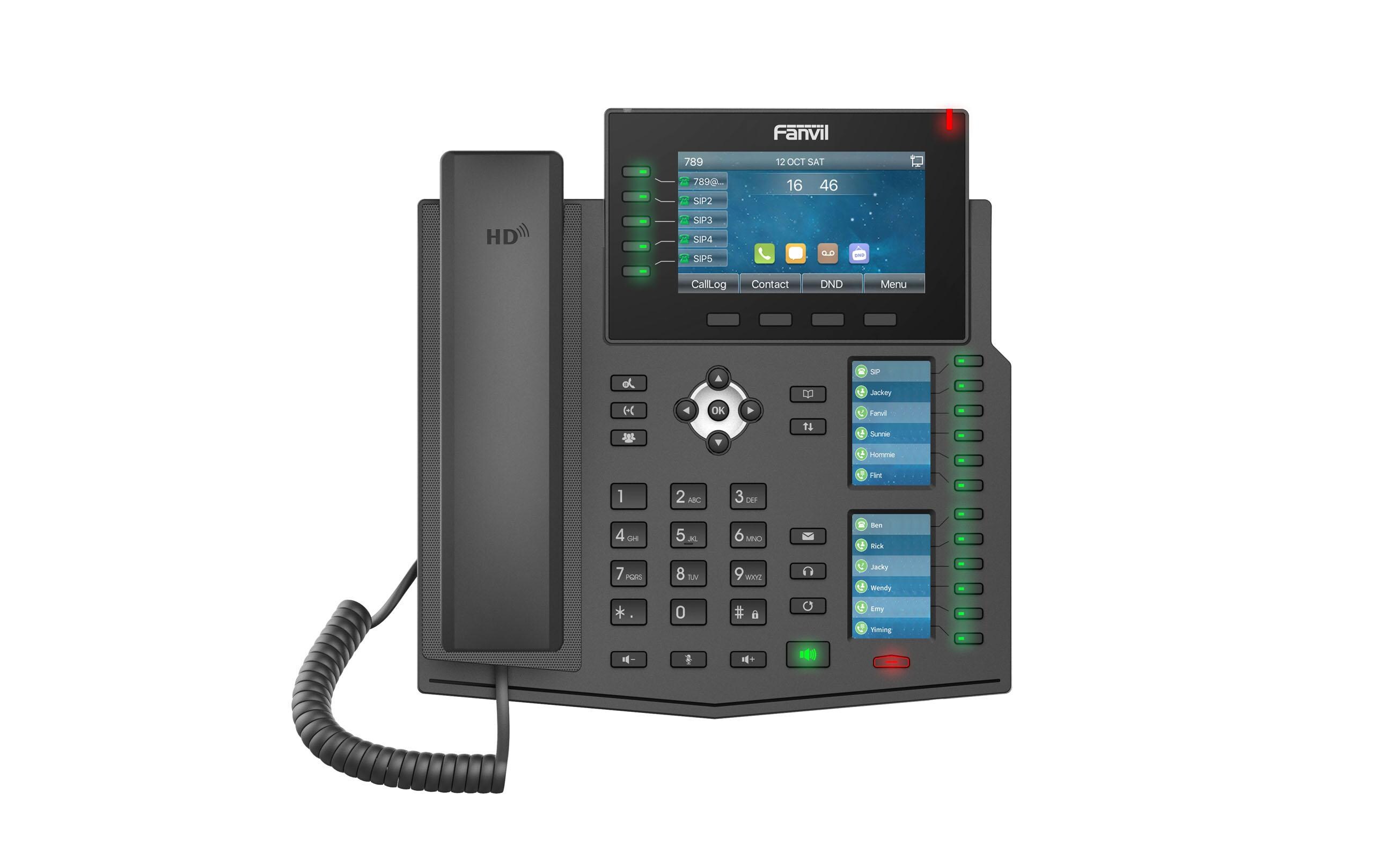 Tischtelefon X6U V2 Schwarz<br>High-End-IP-Telefon X6U