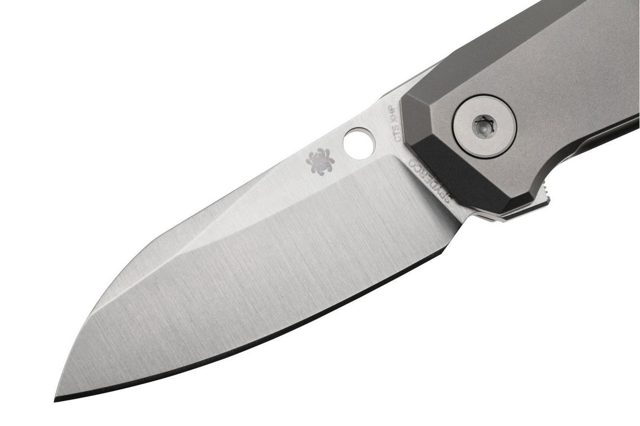 Spyderco Techno 3 C158TIP3 CTS-XHP, Titanium zakmes, Marcin Slysz design