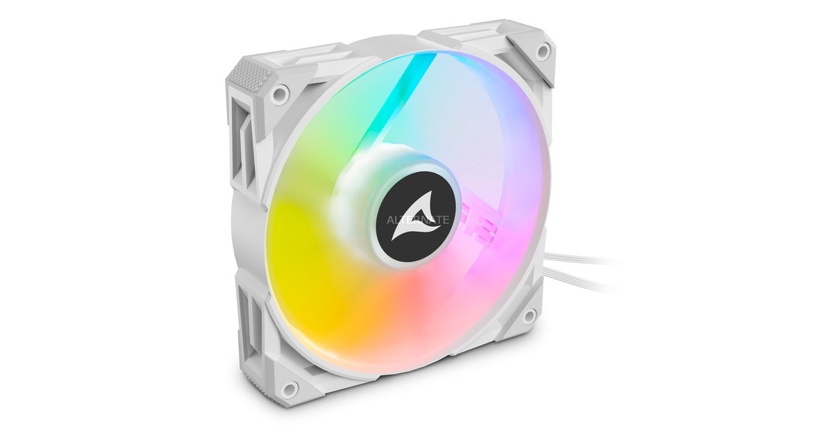 SharkoonRebel F50 PWM RGB case fan  (Wit, 120 x 120 x 25 mm)
