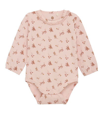 En Fant Body l/ä - AOP - Peach Peitsche m. Blumen