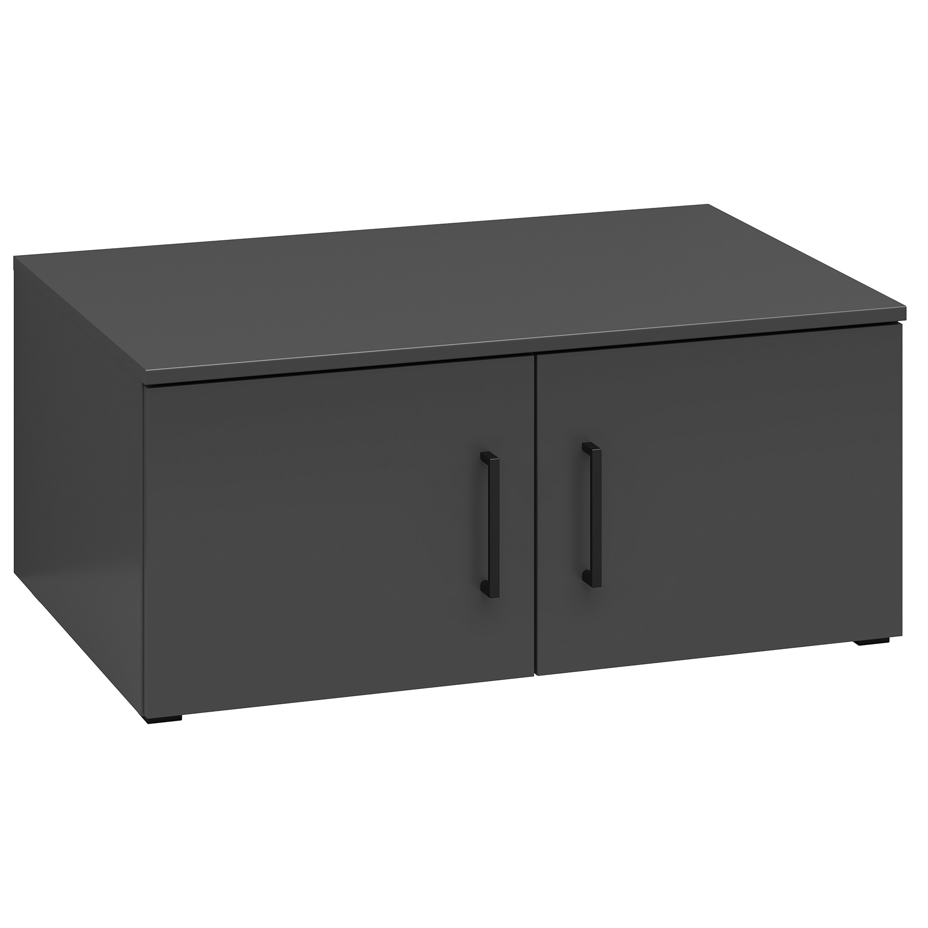 Aufsatzschrank/ Stand-Hängeelement - anthrazit - 80 cm breit