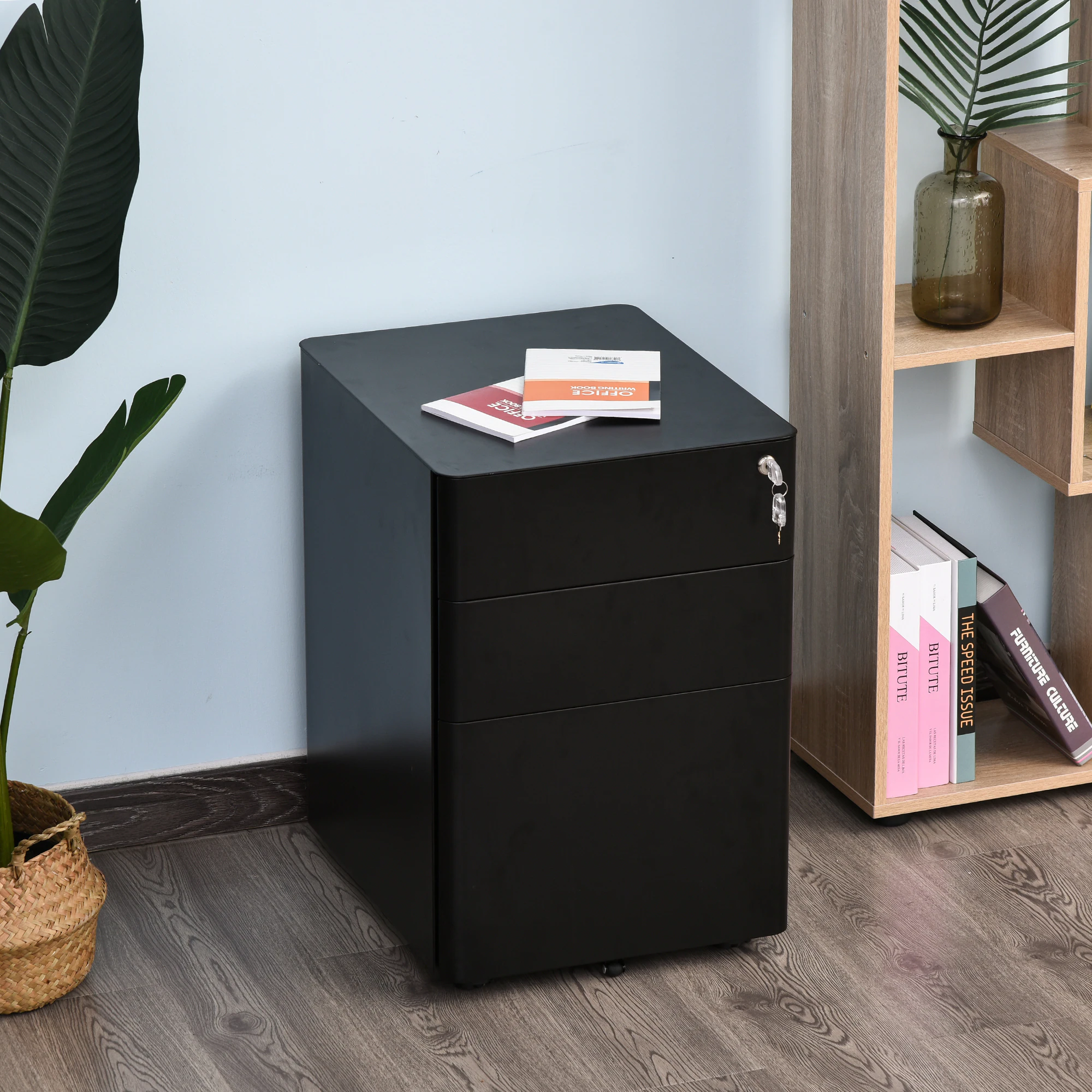 Vinsetto Aktenschrank mit Schließfach 39 x 48 x 59 cm (BxTxH)