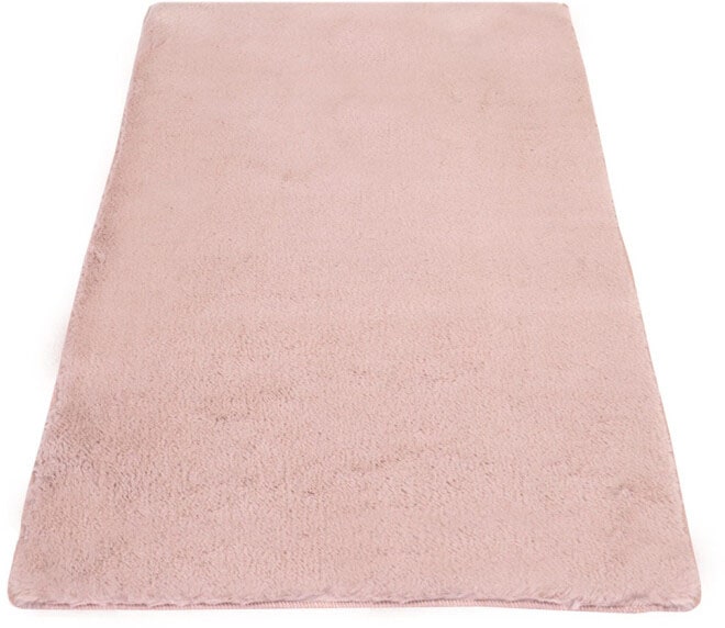 Carpet City Badematte »Topia Mats,  Badteppich uni« Höhe 14 mm rutschhemmend beschichtet strapazierfähig Hochflor, Kaninchen Haptik, Polyester, Badezimmerteppich, waschbar
