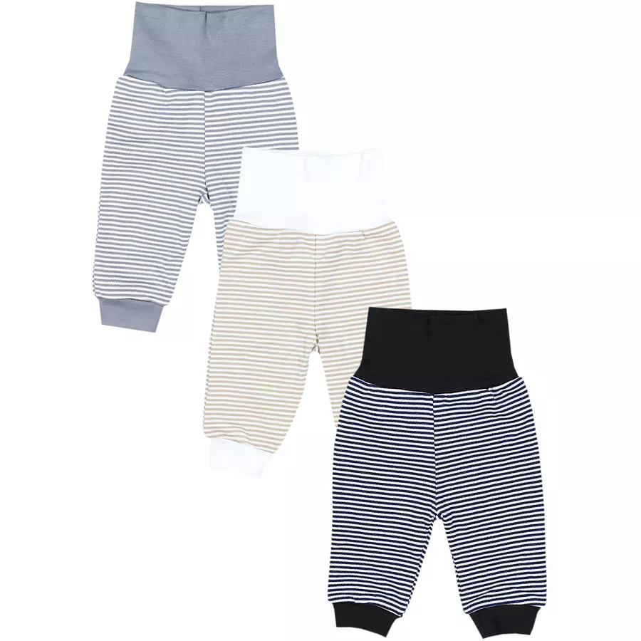 TupTam Baby Jungen Lange Pumphose 3er Pack graubeige