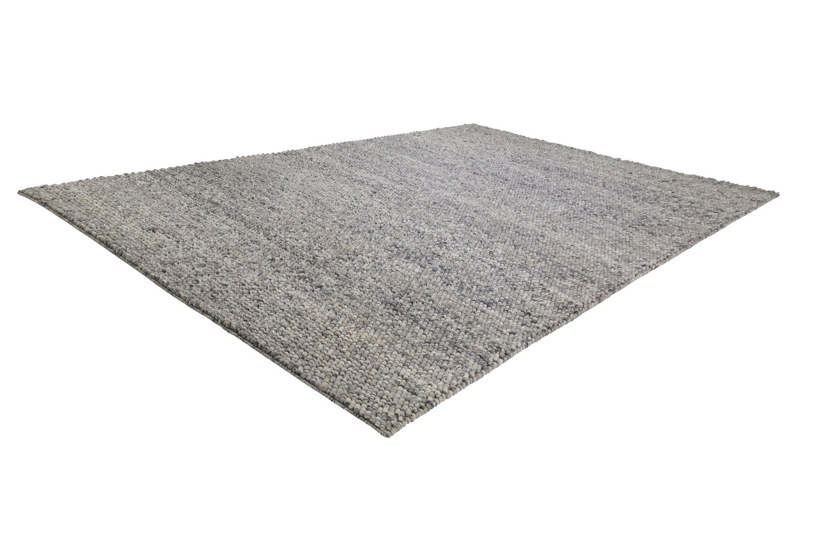 Riverstone teppe Stålgrå farget ullfilt. 160x230 cm