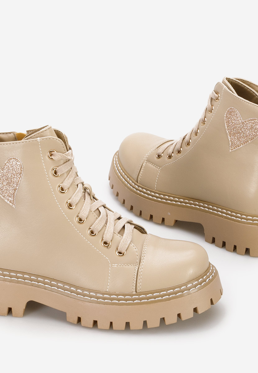 Bottines à lacets femme kaki Catherines