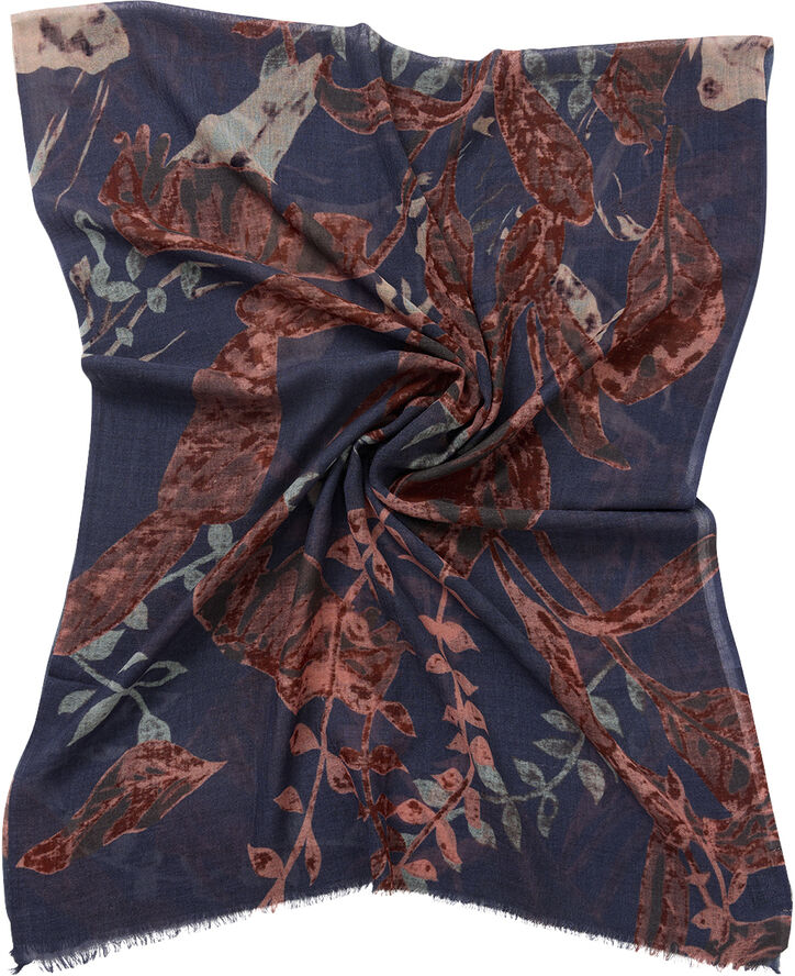 Bella Ballou PAINTED LEAVES Scarf 160