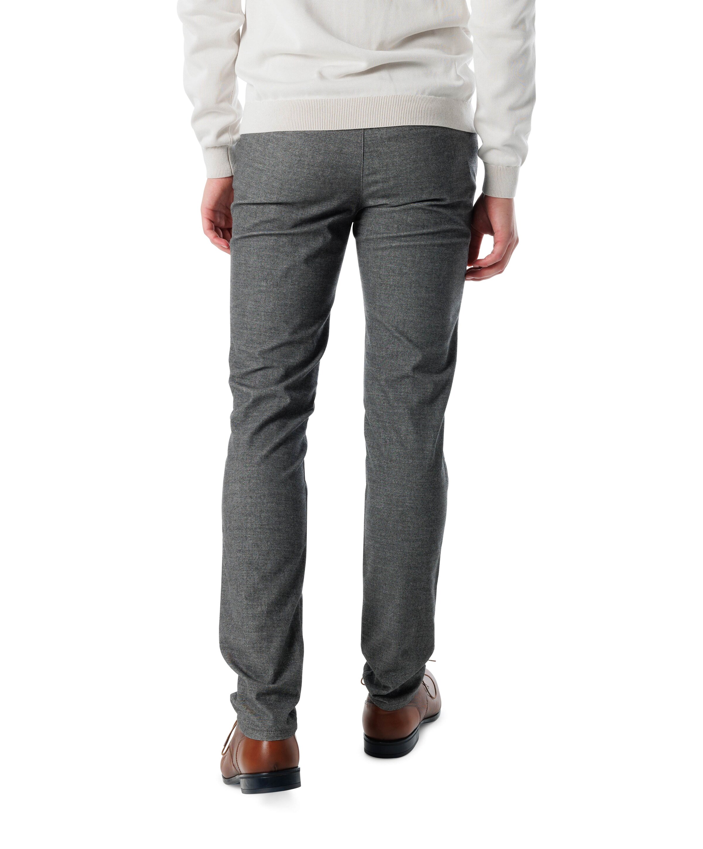 North.84 Travel Wool Look heren broek grijs