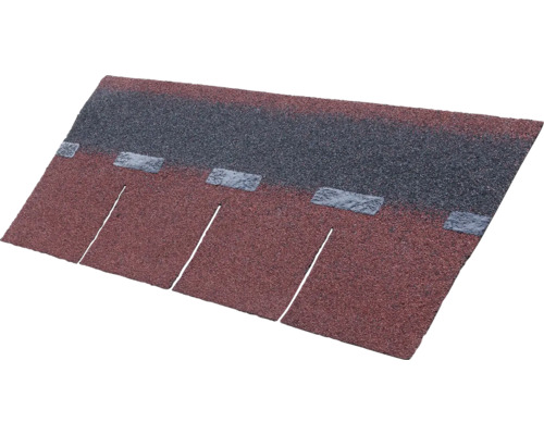Enkele carport SKAN HOLZ Wallgau incl. rode shingles en H-paalankers 380 x 500 cm notenhout