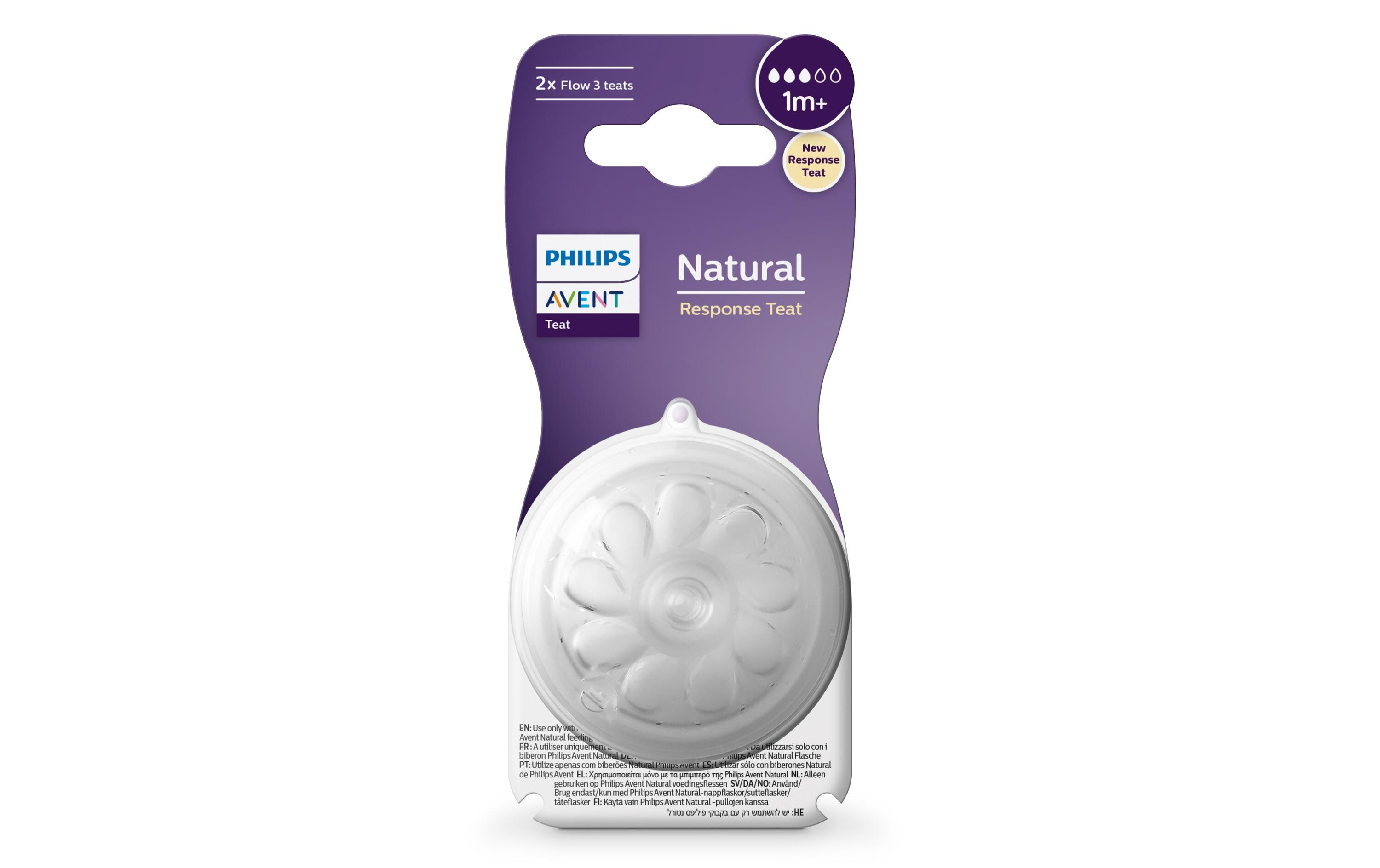Trinksauger Natural Response 1m+Brustähnlicher Sauger für naturnahes Trinken, 2 Stück