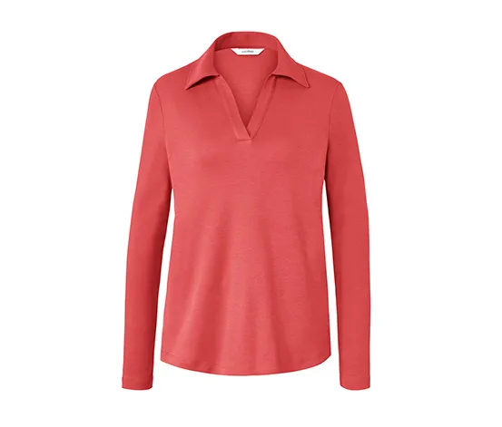 Sweatshirt mit Polokragen