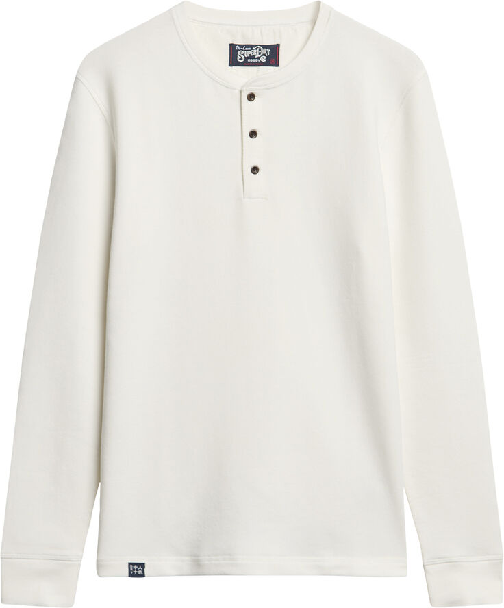 Superdry MERCHANT GRANDAD TOP Ecru