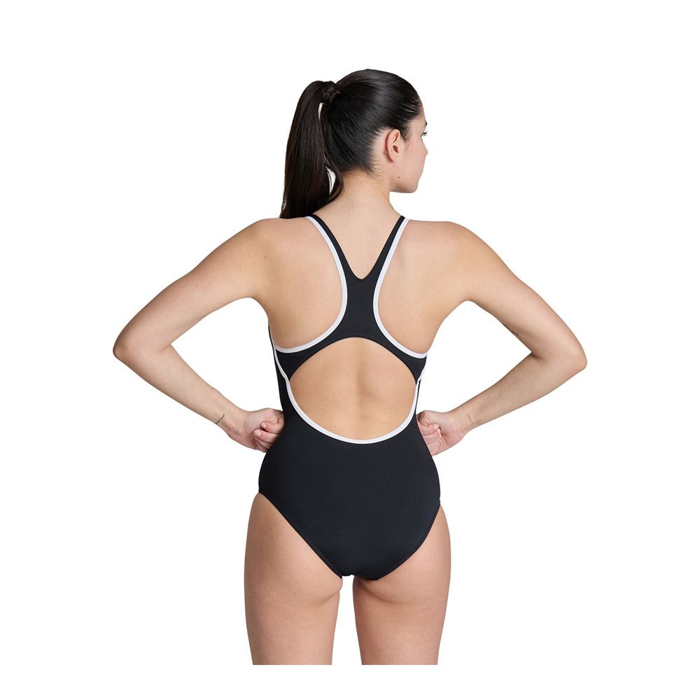Arena LOSANGE V - Maillot de bain 1 pièce Femme black/white