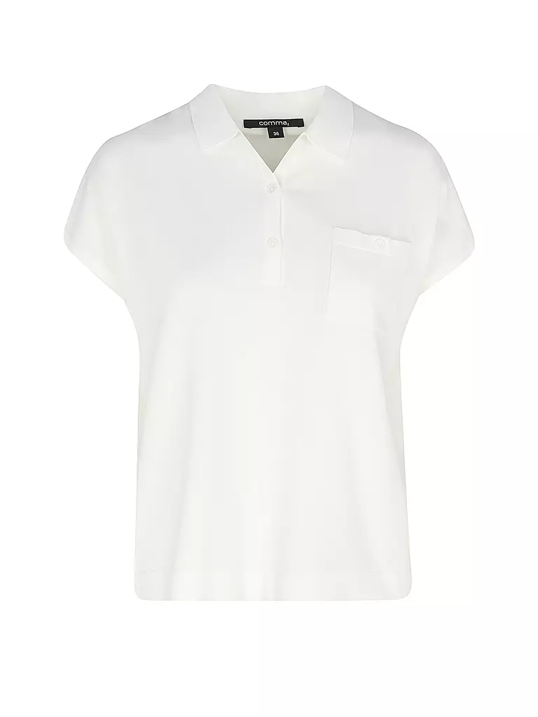 COMMA Poloshirt weiss