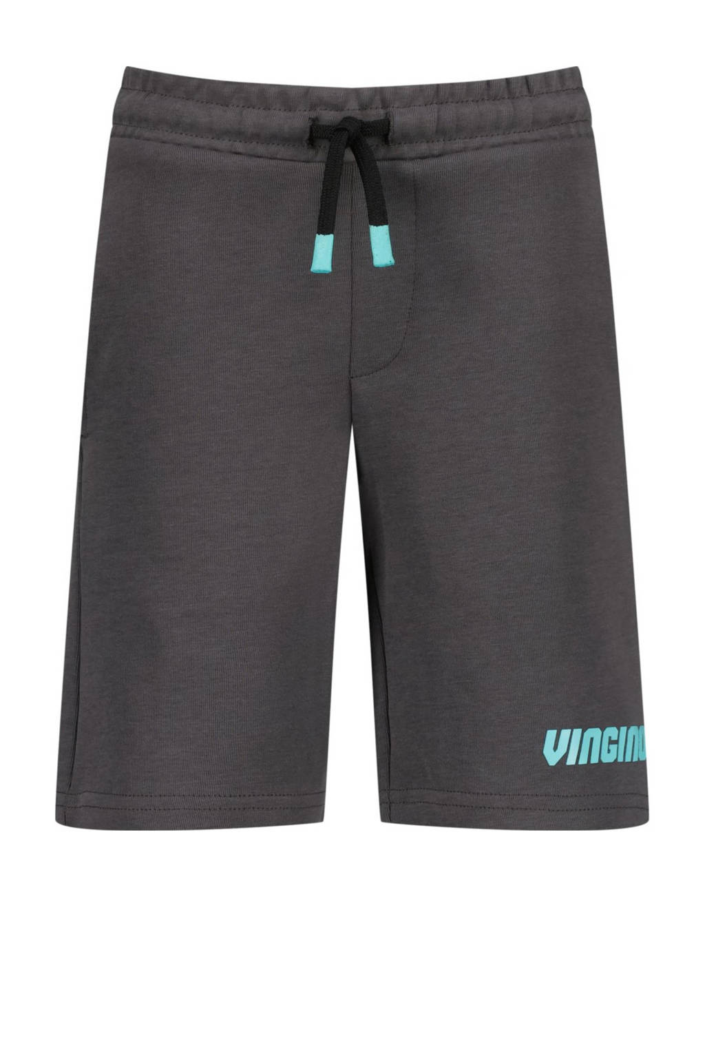 Vingino sweatshort Reos met logo donkergrijs