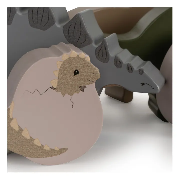 Konges Sløjd Dinosaures en bois FSC - Set de 8