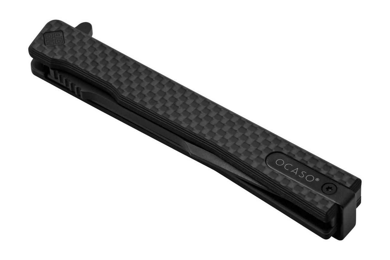 Ocaso Solstice 9HFB, S35VN Harpoon Black Carbon, zakmes