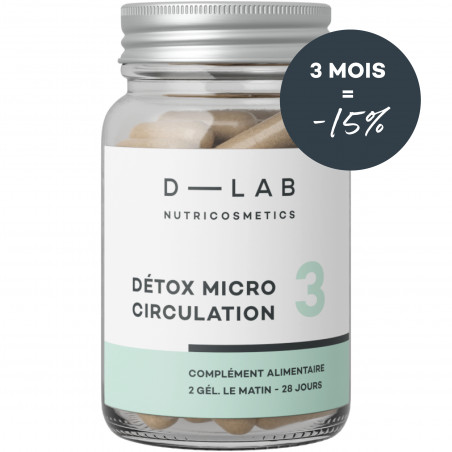 D-LAB NUTRICOSMETICS Detox microcirculation 3 mois